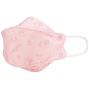 ハローキティ ラインデザイン 高機能立体マスク 大人用 5枚入