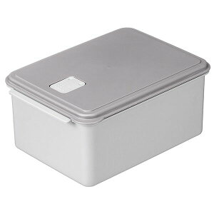 ベーシック グレー 電子レンジスチーム調理&保存容器 L スケーター