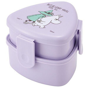 ムーミン 抗菌 三角おにぎり用ランチボックス2段 (フォーク付) スケーター