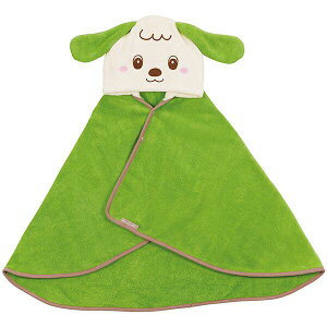 いないいないばあっ! ワンワン 吸水速乾 フード付バスポンチョ スケーター