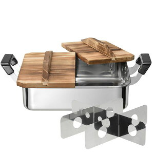 烹味屋 角型おでん鍋 24×28cm RB-3261 ガス火専用