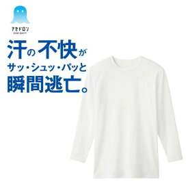 GUNZE(グンゼ) アセドロン 紳士 ロングスリーブシャツ(丸首) MCA608N [全2色×3サイズ]