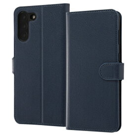 Galaxy S21+ 5G 耐衝撃 手帳型ケース シンプル マグネット/ダークネイビー [キャンセル・変更・返品不可]