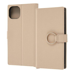 iPhone 14 Plus �ϏՌ� �蒠�^���U�[�P�[�X KAKU Ring/�x�[�W�� [�L�����Z���E�ύX�E�ԕi�s��]