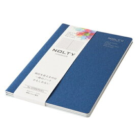 [日本能率協会] NOLTY ノート 横罫6.0mm 薄型 A5 ネイビー NTBNT8301 [3冊セット]