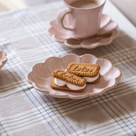 カネコ小兵製陶所 リンカ (輪花) 18cmオーバルプレート 桃練