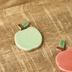 土作りの箸置き りんご 青リンゴ