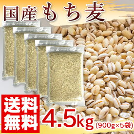 国産 もち麦 4.5kg (純国内産10割) [送料無料]