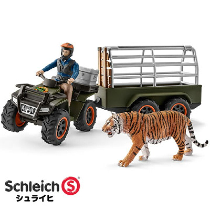 楽天市場】シュライヒ 動物フィギュア セット ジャングル調査隊 四輪 