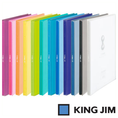 【在庫限り】キングジム クリアーファイル ヒクタス±（透明）スティック・タイプ A4 タテ型 40ポケット（7181TW）【KING JIM File  ポケット クリアーポケット ファイル】 | 文房具屋フジオカ文具e-stationery