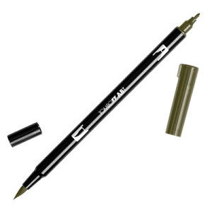 【メール便可 10本まで】トンボ鉛筆 TOMBOW / デュアル ブラッシュペン AB-T N57 Warm Gray5 (水性マーカー全108色) (AB-TN57)【水性マーカー カラー筆ペン グラフィック マーカー アート】