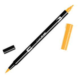 【メール便可 10本まで】トンボ鉛筆 TOMBOW / デュアル ブラッシュペン AB-T 985 Chrome Yellow (水性マーカー全108色) (AB-T985)【水性マーカー カラー筆ペン グラフィック マーカー アート】