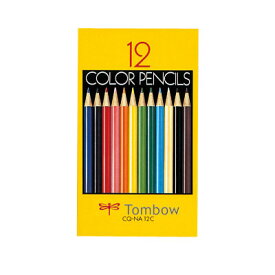 トンボ鉛筆 色鉛筆 紙箱 12色 NA (CQ-NA12C)（A-19369）【TOMBOW COLOR PENCIL NAシリーズ 色鉛筆】