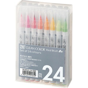 | My ZIG N[J[ AubVy 24FZbg CLEAN COLOR Real BrushiRB-6000AT/24VjyѕMJ[y y 24colorsz