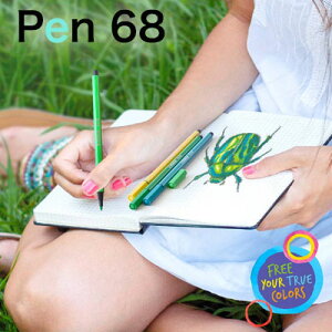 y[։ 2܂Łz_J[y Zbg^X^r STABILO / Pen68 y68 t@Co[y 1.0mm i20FZbgj (6820-PL)y J[y fUC  킢z