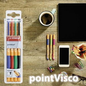 y[։ 5܂Łz{[y X^r STABILO / pointVisco |CgrXR 4FZbg (1099-4)y׋C {[y QCN  fUC  킢 qz