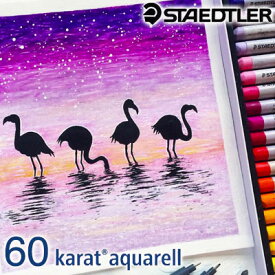ステッドラー STAEDTLER / カラト アクェレル 水彩色鉛筆（60色セット）（125 M60）（A-68734）【ステッドラー 色鉛筆 デザイン おしゃれ 輸入 ドイツ】