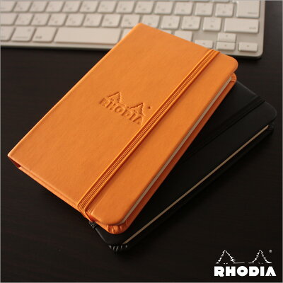 ロディアRHODIA/ウェブノートブックA6サイズ(オレンジ・横罫線)(cf118068)