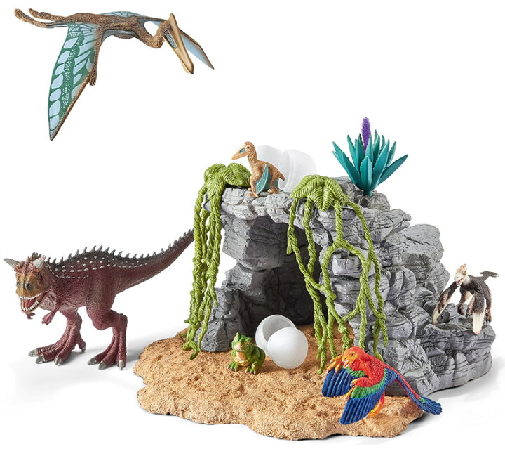 楽天市場】シュライヒ 恐竜 恐竜と洞窟セット 42261【Schleich 恐竜 