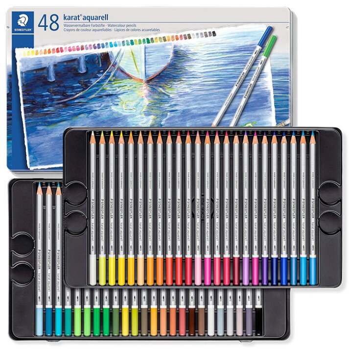 楽天市場】ステッドラー STAEDTLER / カラト アクェレル 水彩色鉛筆 