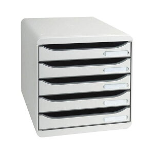 ���^�[�P�[�X ������� A4 �G�O�U�R���^ BIG BOX PLUS 5�i ���C�g�O���[�i309740D�j�yEXACOMPTA �f�U�C�� ������� �J���t�� �C���e���A �G�݁z