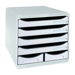 ���^�[�P�[�X ������� A4 �G�O�U�R���^ BIG BOX MAXI 5�i ���C�g�O���[�i312740D�j�yEXACOMPTA �f�U�C�� ������� �J���t�� �C���e���A �G�݁z