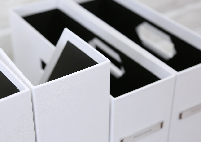 予約】ファイルボックス A4 縦 モノクローム 縦型 ファイルケース ボックスファイル A4サイズ（PAM-491） 収納用品 