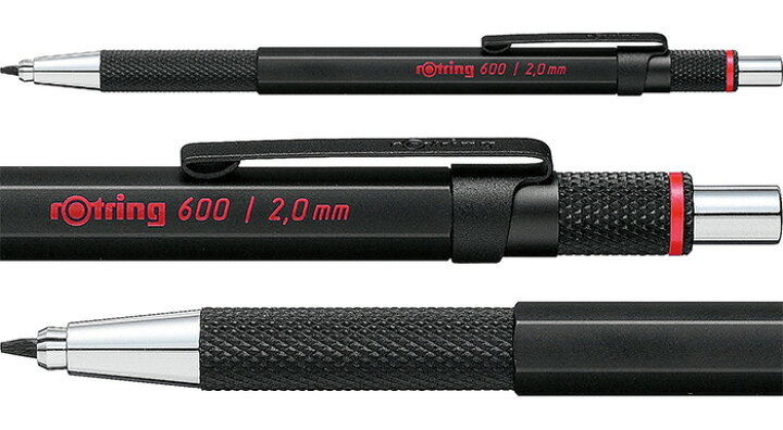楽天市場】【メール便可 2個まで】＼2mm 芯ホルダー／ロットリング600  
