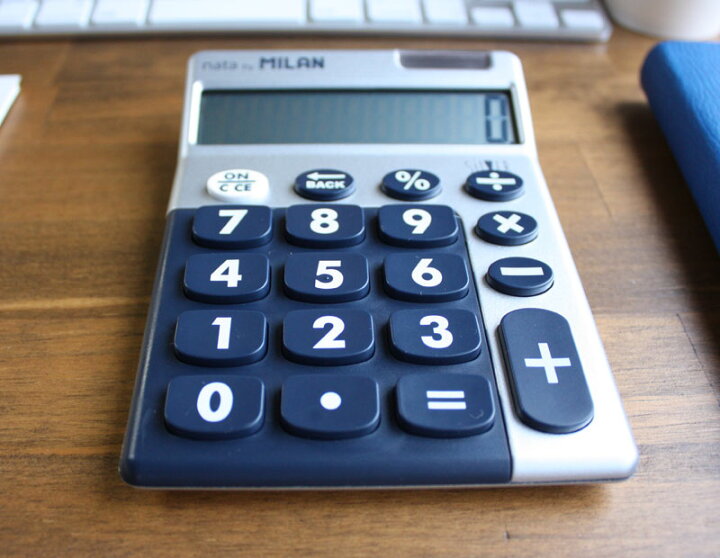 楽天市場 ミラン 電卓 おしゃれ ポイント10倍 ミラン Milan 電卓 ビッグキー 10桁 シルバー ブルー ブリスターパック slbbl 電卓 かわいい デザイン おしゃれ 文房具屋フジオカ文具e Stationery