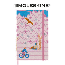 【メール便可 2冊まで】モレスキン 限定版 さくらノートブック ラージサイズ 横罫 自転車（851434）【MOLESKINE 桜 サクラ ノート デザイン おしゃれ かわいい】