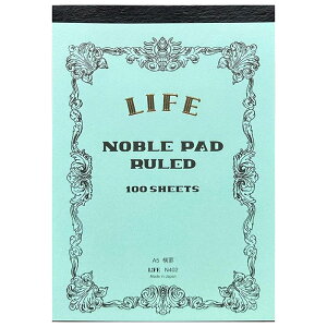 【メール便可 2冊まで】ライフ LIFE / ノーブルパッド (A5サイズ・横罫)(N402)【高級 ノート A5 デザイン おしゃれ】