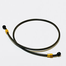 【5色のカラーと長さが選べます】ライブDio ZX フロント メッシュホース ブレーキホース 国産 汎用 ステン 純正長 ロング 延長 クリア スモーク ブラック レッド バイク オートバイ ダイレクト バンジョー アダブター ナット ABS不可 ホンダ HONDA