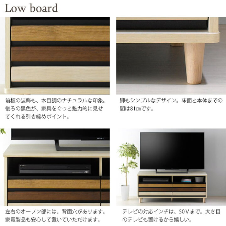 楽天市場】【ポイント12倍】《朝日木材加工》オルネ ローボード 幅 