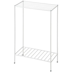 【ポイント5倍】《東谷/LF》スチールラック 2段 幅45cm 長方形 コーナーラック トイレ収納 玄関収納 デザインラック アジャスター付き 簡単組み立て 軽量 スリム 薄型 省スペース コンパクト