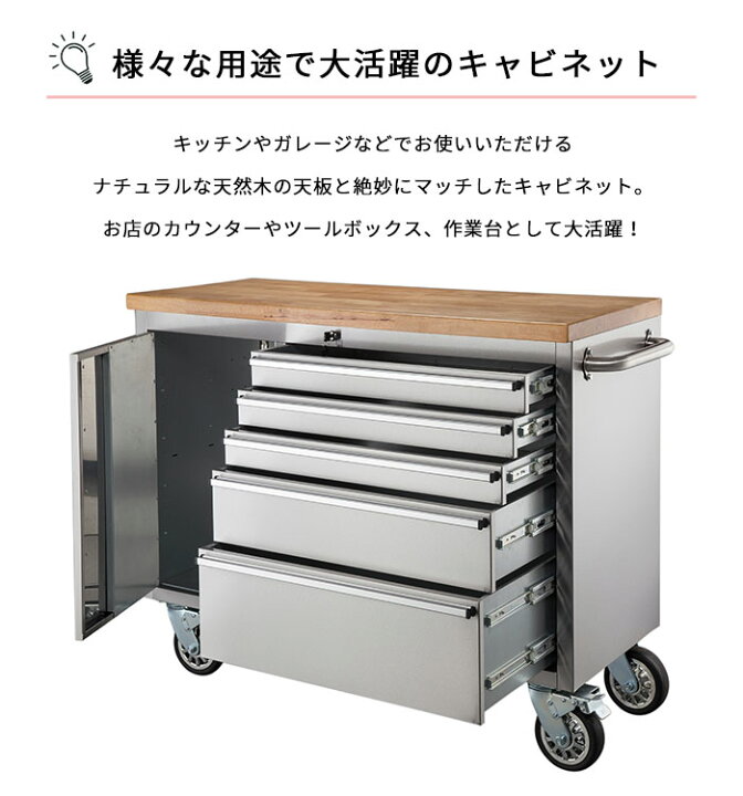 楽天市場】[大型/開梱設置付き]《東谷》ツールキャビネット シルバー 