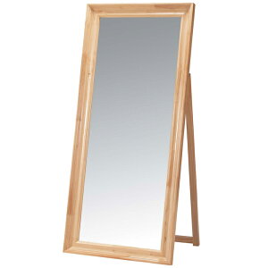 《東谷》 パイン スタンドミラー 幅74 厚み58 高さ165 姿見 鏡 全身鏡 木製フレーム パイン 天然木 木製 ナチュラル 飛散防止フィルム付 おしゃれ 北欧 シンプル Pine TSM-911NA【沖縄・離島配送不