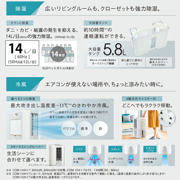 楽天市場】《コロナ》 CDM-1426 冷風・衣類乾燥除湿機 - どこでも 