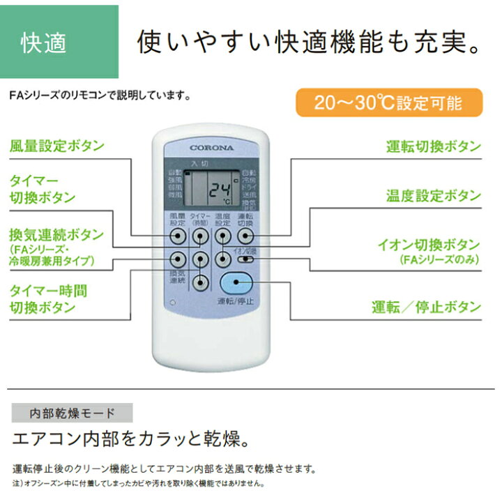 楽天市場】《コロナ》 CWH-A1825R ウィンドエアコン 冷暖房兼用タイプ 