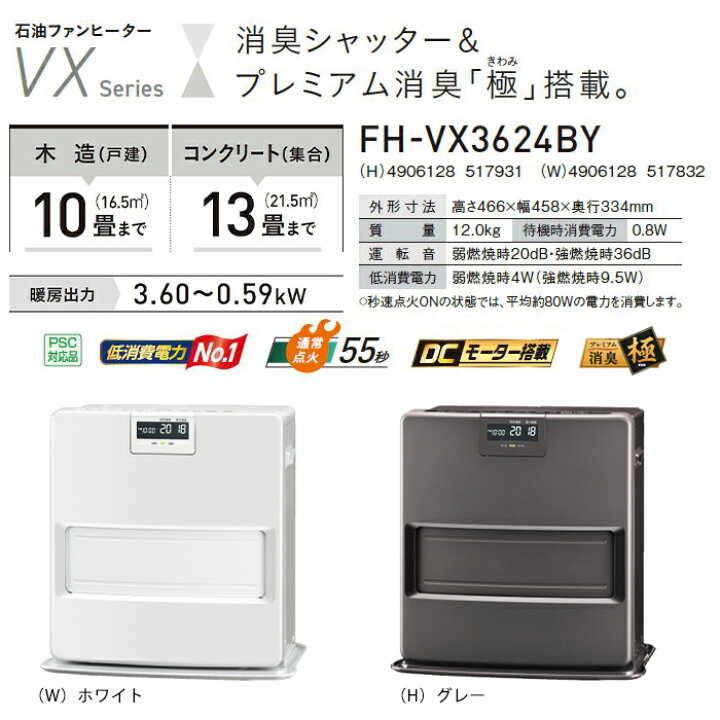 楽天市場】《コロナ》FH-VX3624BY 数量限定 2024年モデル 石油 