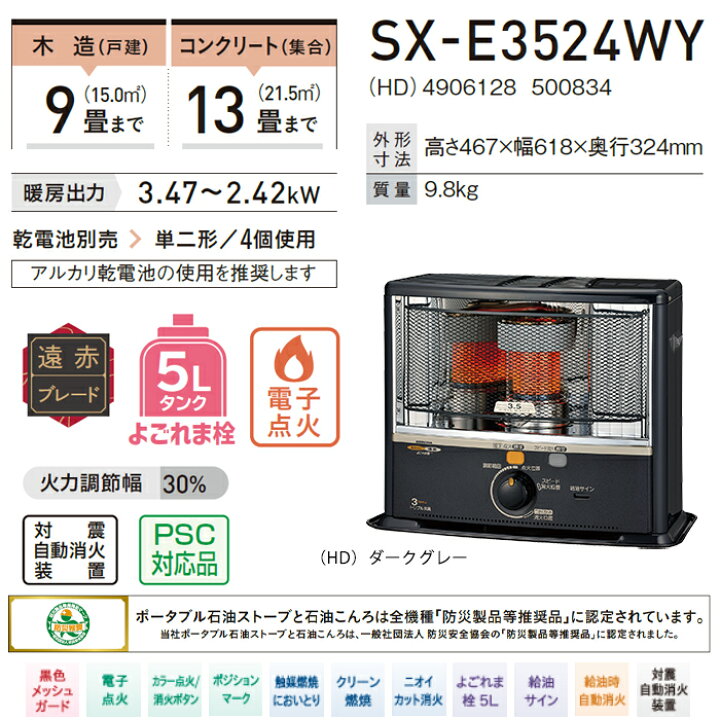 楽天市場】《コロナ》SX-E3524WY 数量限定 2024年モデル SX-E3522WYの 