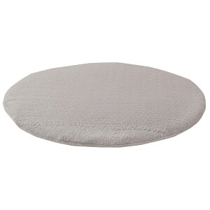 【ポイント5倍】《HAGiHARA/LF》イブル 円形クッションラグ 綿100% 直径100cm デコール マルチマット 円形マット ベビーマット お昼寝マット プレイマット コットン おしゃれ 韓国 かわいい くす