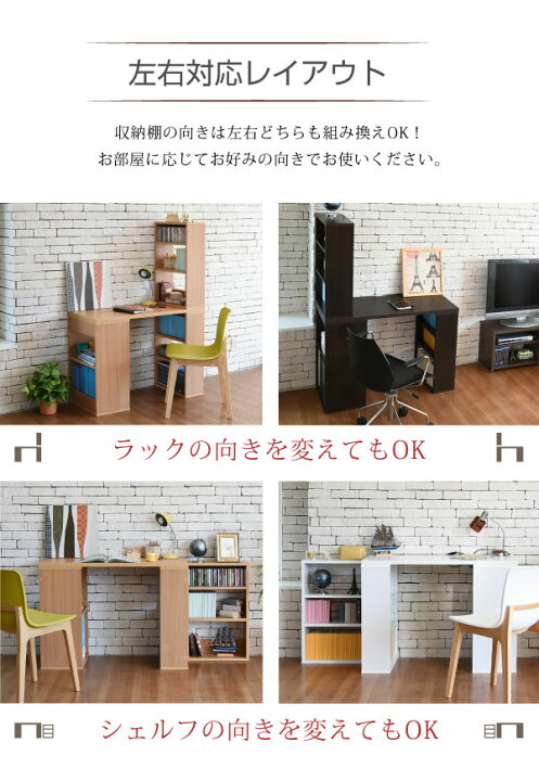 楽天市場】《JKP》フレキシブル ユニットデスク パソコンデスク PC 