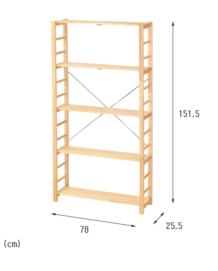 市場 カラーボックス 幅40×高さ120.3cm カスタマイズ家具 収納棚 4段
