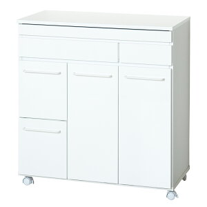 《クロシオ》スライド棚付きダストボックス4D インナーボックス ダストボックス ゴミ箱 ごみ箱 入れ カバー 隠し サイドテーブル スライドレール ペール 収納 木製 ホワイト ブラウン 23734/23