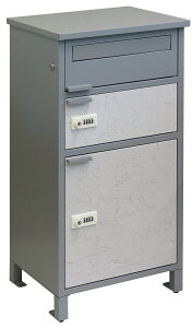 《MOJYU》Tobia 宅配ボックス付きポスト ポスト一体型 スタンドポスト 宅配ポスト 宅配BOX 宅配ロッカー 置き配 郵便ポスト 郵便受け 不在時荷受け 鍵付き シリンダー錠 ダイヤル錠 ダイヤル式