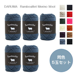 DARUMAuuCGmE[vF5ʃZbg 50g 145m @_}@Rmbouillet Merino Wool c@(񂹕i)@([֕s)@ᑗ