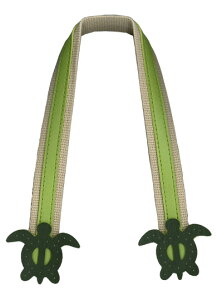 YAT-4092 合成皮革アクリル持ち手 うみがめ型 40cm (取り寄せ品) (メール便可)