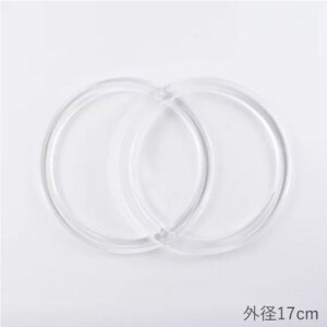 MA2168 MarchenArt プラリング (トウメイ) 外径17cm 2ケ メルヘンアート (取り寄せ品) (メール便可)