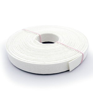 ●◇12-002 かご作りに エコクラフトテープ 10m巻 (白) 15mm幅 ホワイト 手芸用 クラフトバンド 紙バンド (メール便可)