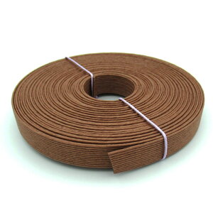 ●◇12-033 かご作りに エコクラフトテープ 10m巻 (栗の木) 15mm幅 茶色 ブラウン 手芸用 クラフトバンド 紙バンド (メール便可)